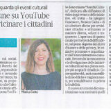 Articolo su canale YouTube Ronchi Cultura 01/09/23
