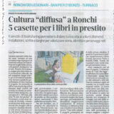 articolo il piccolo 7/9/23 casette libri