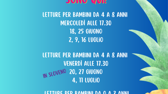 Incontri d’estate in biblioteca – Letture per bambini