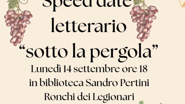 Speed date “sotto la pergola”