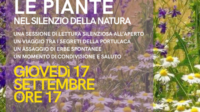 Tra i libri, tra le piante nel silenzio della natura