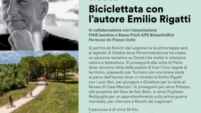 Biciclettata con l’autore Emilio Rigatti